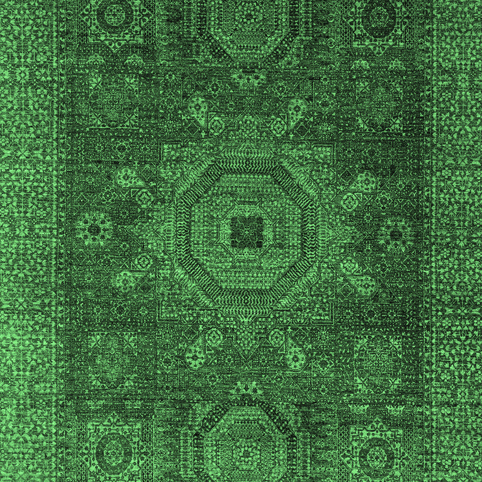 Machine Washable Abstract Emerald Green Modern Area Rugs, wshabs2355emgrn