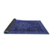 Sideview of Abstract Blue Modern Rug, abs2355blu