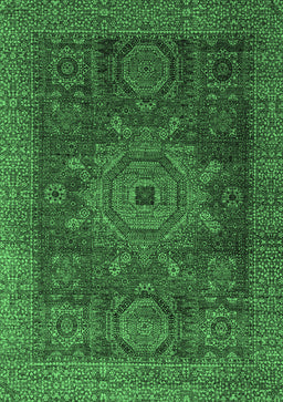 Abstract Emerald Green Modern Rug, abs2355emgrn