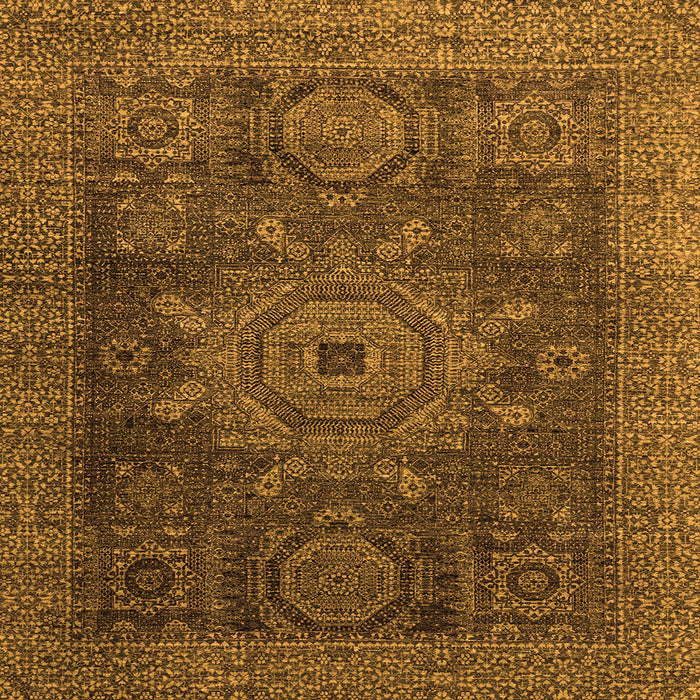Square Abstract Orange Modern Rug, abs2355org
