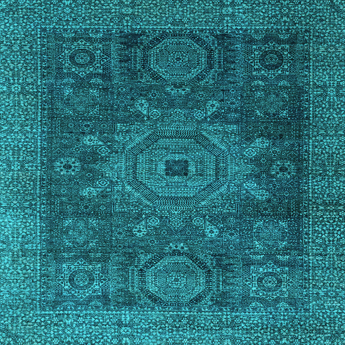 Square Machine Washable Abstract Light Blue Modern Rug, wshabs2355lblu