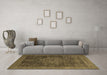 Machine Washable Abstract Brown Modern Rug in a Living Room,, wshabs2355brn