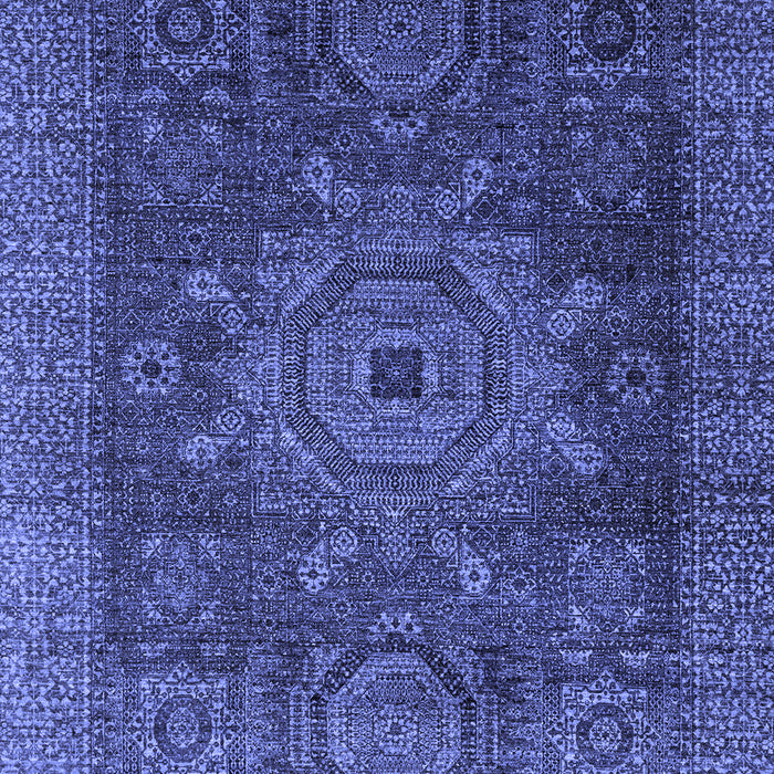 Machine Washable Abstract Blue Modern Rug, wshabs2355blu