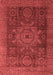 Abstract Red Modern Area Rugs