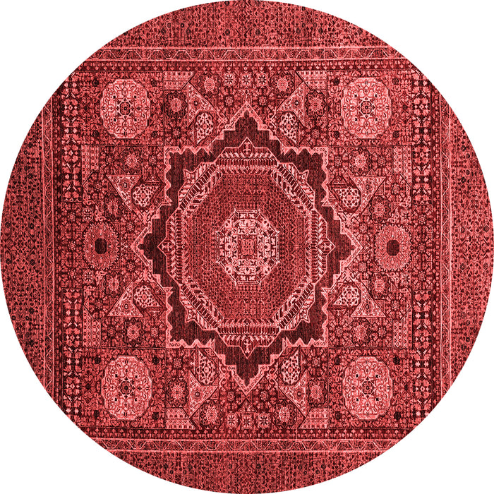 Abstract Red Modern Rug, abs2356red