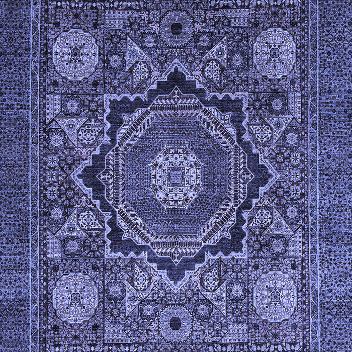 Abstract Blue Modern Rug, abs2356blu