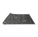 Sideview of Abstract Gray Modern Rug, abs2356gry