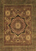 Machine Washable Abstract Brown Modern Rug, wshabs2356brn