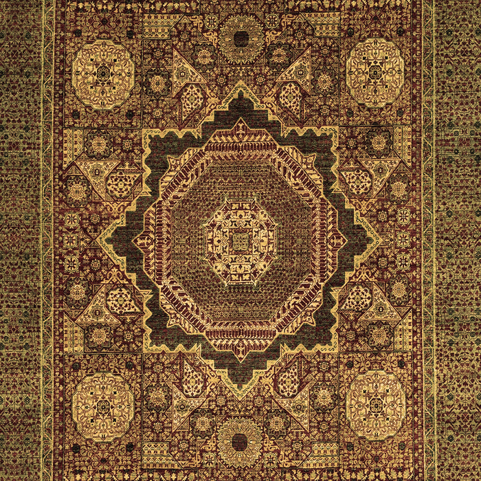 Machine Washable Abstract Brown Modern Rug, wshabs2356brn