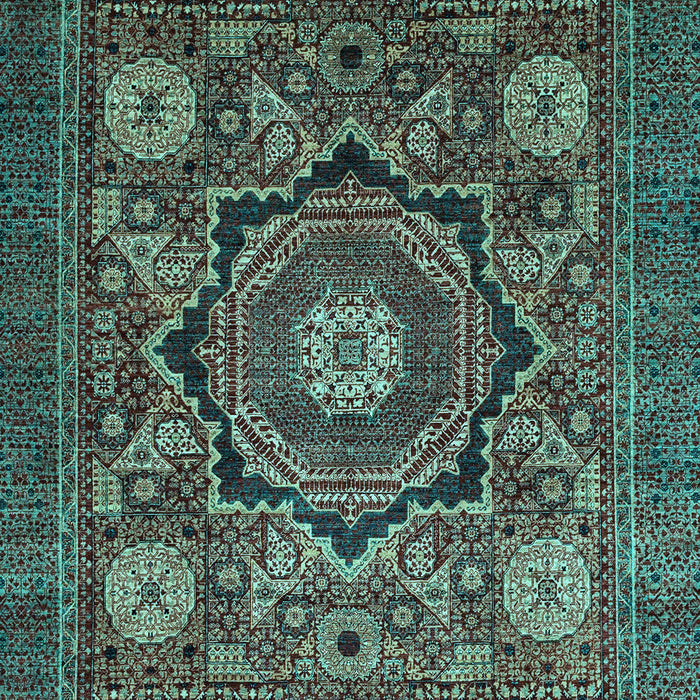 Abstract Light Blue Modern Rug, abs2356lblu