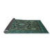 Sideview of Abstract Light Blue Modern Rug, abs2356lblu