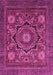 Machine Washable Abstract Pink Modern Rug, wshabs2356pnk