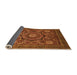 Sideview of Abstract Orange Modern Rug, abs2356org