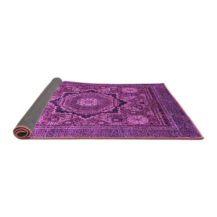 Sideview of Abstract Purple Modern Rug, abs2356pur