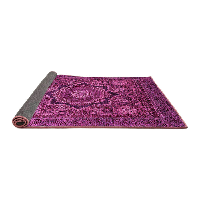 Sideview of Abstract Pink Modern Rug, abs2356pnk