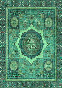 Abstract Turquoise Modern Rug, abs2357turq