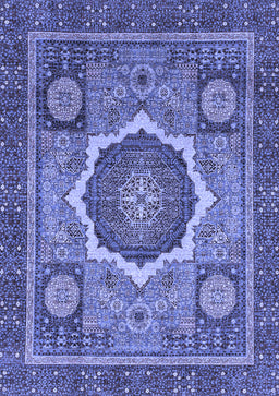 Abstract Blue Modern Rug, abs2357blu