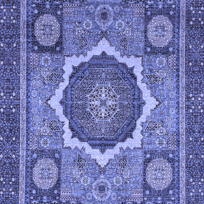 Abstract Blue Modern Rug, abs2357blu