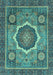 Abstract Light Blue Modern Rug, abs2357lblu