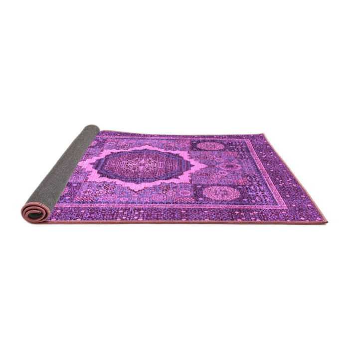 Sideview of Abstract Purple Modern Rug, abs2357pur