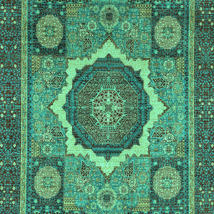 Machine Washable Abstract Turquoise Modern Area Rugs, wshabs2357turq