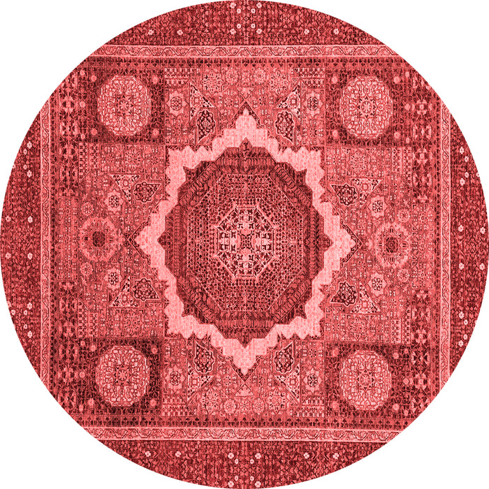 Abstract Red Modern Rug, abs2357red