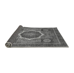 Sideview of Abstract Gray Modern Rug, abs2357gry
