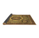 Sideview of Abstract Brown Modern Rug, abs2357brn