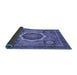 Sideview of Abstract Blue Modern Rug, abs2357blu