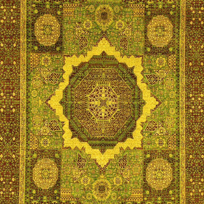 Abstract Yellow Modern Rug, abs2357yw