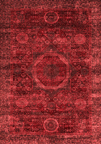 Abstract Red Modern Rug, abs2358red