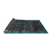 Sideview of Abstract Light Blue Modern Rug, abs2358lblu