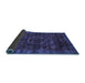 Sideview of Abstract Blue Modern Rug, abs2358blu