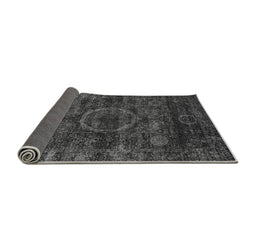 Sideview of Abstract Gray Modern Rug, abs2358gry
