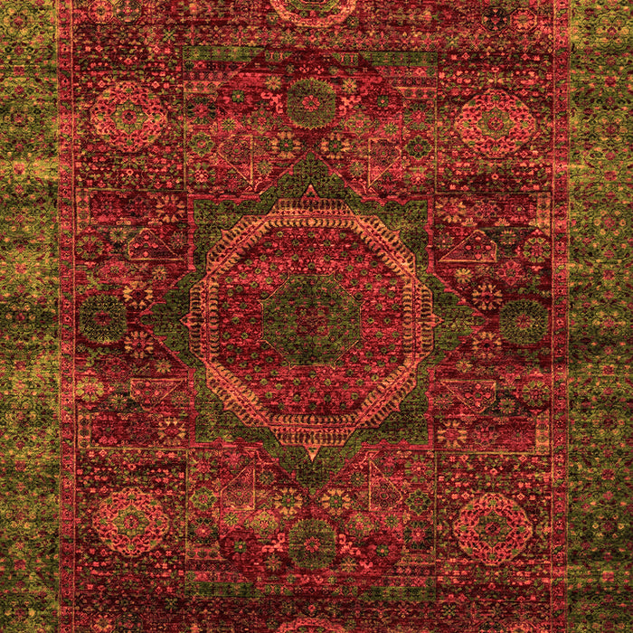 Abstract Orange Modern Rug, abs2358org