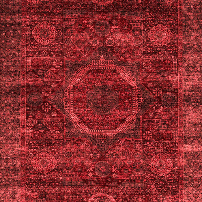 Machine Washable Abstract Red Modern Rug, wshabs2358red