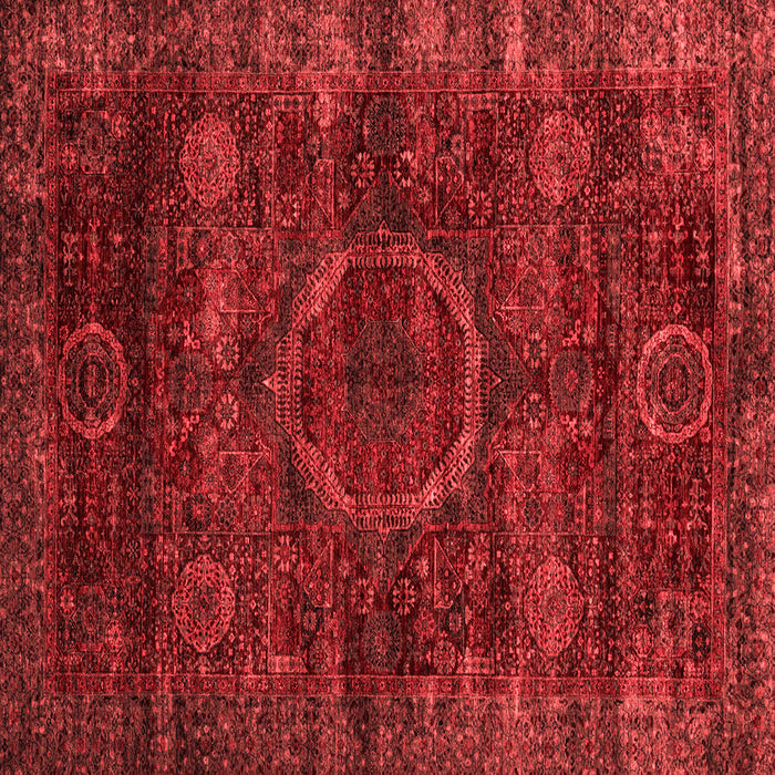 Abstract Red Modern Rug, abs2358red