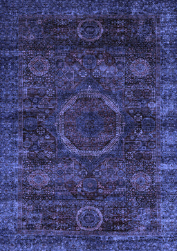 Abstract Blue Modern Rug, abs2358blu