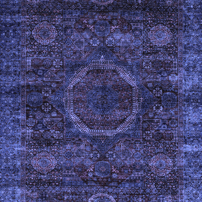 Abstract Blue Modern Rug, abs2358blu