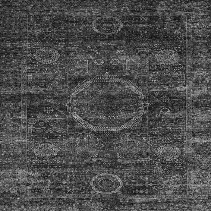 Square Machine Washable Abstract Gray Modern Rug, wshabs2358gry