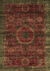 Abstract Brown Modern Rug, abs2358brn