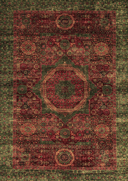 Abstract Brown Modern Rug, abs2358brn