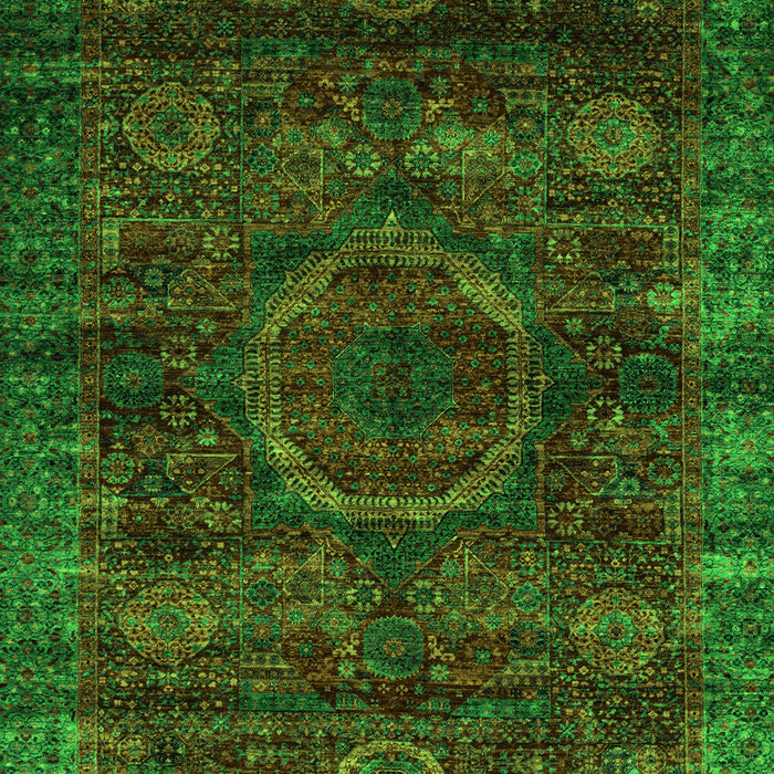 Abstract Green Modern Rug, abs2358grn