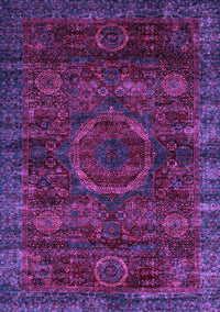 Abstract Purple Modern Rug, abs2358pur