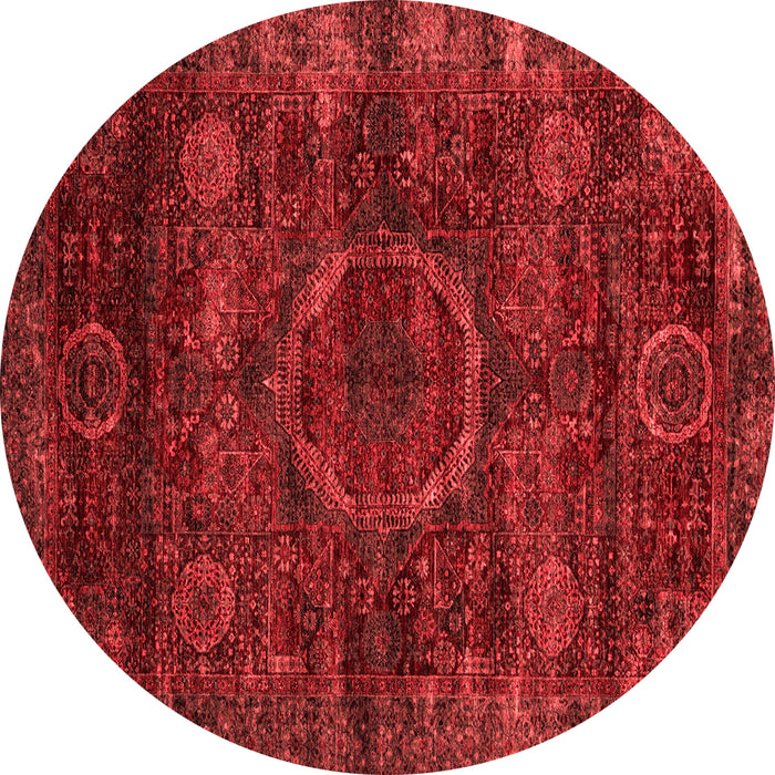 Abstract Red Modern Rug, abs2358red