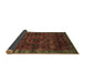 Sideview of Abstract Brown Modern Rug, abs2358brn