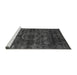 Sideview of Machine Washable Abstract Gray Modern Rug, wshabs2358gry