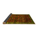 Sideview of Abstract Yellow Modern Rug, abs2358yw