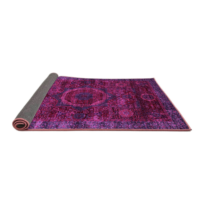 Sideview of Abstract Pink Modern Rug, abs2358pnk