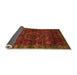 Sideview of Abstract Orange Modern Rug, abs2358org